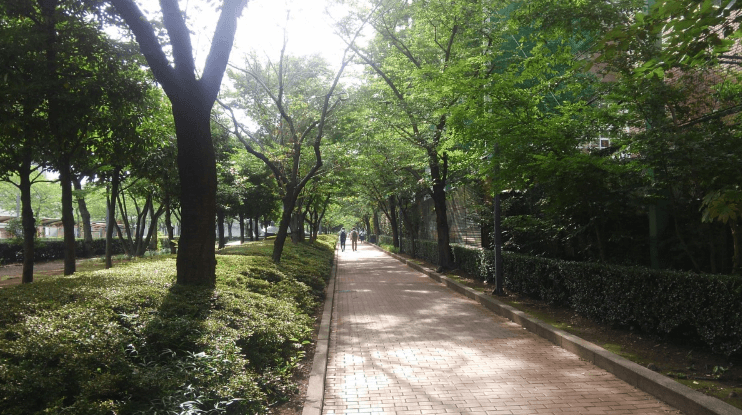 Former Yasuda garden –route