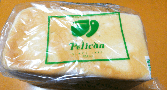ペリカンのパンの買える店のものは食パンのみ